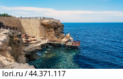 coral reef with a beach in the Red Sea in Egypt. Стоковое фото, фотограф Артем Курутин / Фотобанк Лори