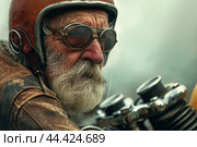 Tenacious Aged man racer. Generate Ai. Стоковое AI-изображение, AI-художник Иван Рябоконь / Фотобанк Лори