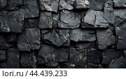 Detailed texture of an ancient stone wall showcasing ruggedness and natural weathering effects. Стоковое AI-изображение, AI-художник Юлия Гапеенко / Фотобанк Лори