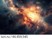 Primordial Beginning universe explosion. Generate ai. Стоковое AI-изображение, AI-художник Иван Рябоконь / Фотобанк Лори
