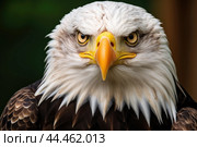 Bald eagle - haliaeetus leucocephalus closeup. Стоковое AI-изображение, AI-художник Veniamin Kraskov / Фотобанк Лори