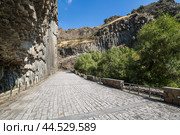 Basalt columns in Garni Gorge, Armenia (2021 год). Стоковое фото, фотограф Юлия Белоусова / Фотобанк Лори