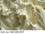 Highresolution image capturing the smooth and rich texture of cream. Стоковое AI-изображение, AI-художник Иван Рябоконь / Фотобанк Лори