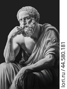 Аристотель. Рисунок карандашом. Стоковое AI-изображение, AI-художник Щеголева Ольга / Фотобанк Лори