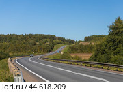 Трасса А-119  Вологда - Медвежьегорск (2024 год). Стоковое фото, фотограф Головкова Елена / Фотобанк Лори