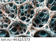 Digital abstract background mimicking natural microstructures with intricate patterns. Стоковое AI-изображение, AI-художник Иван Рябоконь / Фотобанк Лори