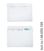 White envelope C4 isolated background. top view. Стоковое фото, фотограф Сергей Толмачёв / Фотобанк Лори