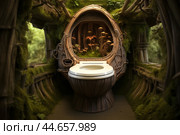 Functional Toilet bowl bathroom. Generate Ai. Стоковое AI-изображение, AI-художник Иван Рябоконь / Фотобанк Лори