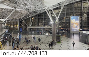 Panorama of the departure area of Vnukovo International Airport. Russia. Vnukovo. 21.08.24. Редакционное видео, видеограф Ярославский Максим / Фотобанк Лори