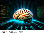 The concept of high technology development, artificial intelligence, super brain, robotics development,The concept of high technology development, artificial intelligence, super brain, robotics development,The concept of high technology development, artificial intelligence, super brain, robotics development,Концепция развития высоких технологий,исскуственный интелект,супер мозг,развитие робототехники. Стоковое AI-изображение, AI-художник Миронов Павел / Фотобанк Лори