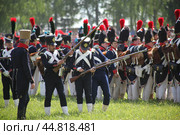 Россия. Бородино. Реконструкция Бородинской битвы 1812 года во время фестиваля "Стойкий оловянный солдатик" (2012 год). Стоковое фото, фотограф Ерохин Дмитрий Викторович / Фотобанк Лори
