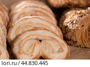 Fried Palmier laid out on counter. Стоковое фото, фотограф Татьяна Яцевич / Фотобанк Лори