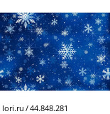 Blue Winter Christmas Seamless Pattern. Стоковая иллюстрация, иллюстратор Roman Dekan / PantherMedia / Фотобанк Лори
