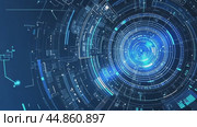 Complex digital interface showing a lot of data. Стоковое AI-видео, аниматор Юрий Поздников / Фотобанк Лори