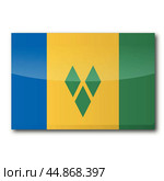 Flag of St. Vincent and the Grenadines. Стоковая иллюстрация, иллюстратор U Pixel / PantherMedia / Фотобанк Лори