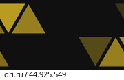 Bright yellow minimal mosaic triangles abstract geometry background. Low poly geometrical pattern. Looping video. Стоковая анимация, аниматор Семён Прудий / Фотобанк Лори