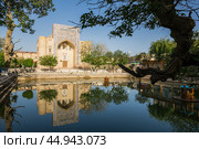 Nadir Divan Begi Khanaka in historic center of Bukhara (2022 год). Стоковое фото, фотограф Юлия Белоусова / Фотобанк Лори
