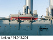 Steam launch on board an old warship (2024 год). Стоковое фото, фотограф Евгений Харитонов / Фотобанк Лори