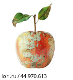 Rotten apple showing decaying organic matter. Стоковое AI-изображение, AI-художник Иван Рябоконь / Фотобанк Лори