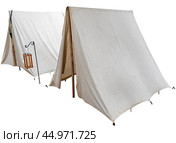 Белые тентовые палатки на белом фоне. White tents on a white background. Стоковое фото, фотограф Татьяна Д / Фотобанк Лори
