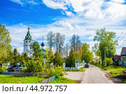 Церковь Чуда Архангела Михаила в Хонех в Городце (2024 год). Редакционное фото, фотограф Илья Старков / Фотобанк Лори