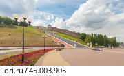 Чкаловская лестница. Нижний Новгород. Россия (2024 год). Редакционное фото, фотограф Владимир Чинин / Фотобанк Лори