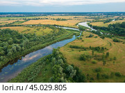 Река Ипуть, Беларусь. Стоковое фото, фотограф Александр Салук / Фотобанк Лори