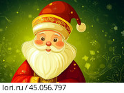 Happy Saint Nicholas Day. St.Nicolas holding gift. Winter holiday. Стоковое AI-изображение, AI-художник Ирина Ручушкина / Фотобанк Лори
