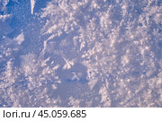 Background of winter ice and snow texture. Ice covered by frost naturl background. Стоковое фото, фотограф Сергей Пристяжнюк (Serg Zastavkin) / Фотобанк Лори