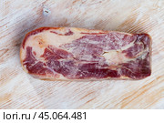 Lacon curado - Spanish national delicacy, jerky pork ham. Стоковое фото, фотограф Яков Филимонов / Фотобанк Лори