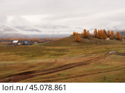 Russian hinterland, a distant village in autumn. Стоковое фото, фотограф Саблин Станислав / Фотобанк Лори