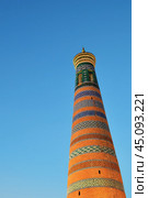Islam Khodja Minaret, Khiva, Uzbekistan. Стоковое фото, фотограф Знаменский Олег / Фотобанк Лори