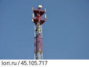 Вышка сотовой связи в Московской области (2009 год). Стоковое фото, фотограф Мария Деркунская / Фотобанк Лори