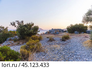 Landscape photo of Antiphellos. Kas, Turkey (2024 год). Стоковое фото, фотограф EugeneSergeev / Фотобанк Лори