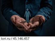 Концепция управления персоналом и концепция работы с клиентами. Обслуживание и забота о корпоративных клиентах. Человеческие ресурсы и управление персоналом. Стоковое AI-изображение, AI-художник Ярославский Максим / Фотобанк Лори