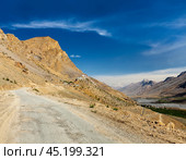Ki monastery. Spiti Valley, India. Стоковое фото, фотограф Дмитрий Рухленко / Фотобанк Лори