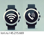Цифровой дисплей с черным фоном, фит-нес. Стоковая иллюстрация, иллюстратор Лара Богданова / Фотобанк Лори