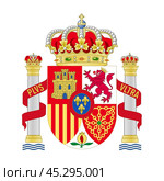 Coat of arms Spain. Vector illustration. Стоковая иллюстрация, иллюстратор Ильин Сергей / Фотобанк Лори