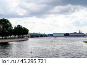 Город Санкт-Петербург. Панорама набережной Невы (2023 год). Стоковое фото, фотограф Александр Тараканов / Фотобанк Лори