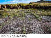 Хакасия, горная гряда Сундуки, Белый Июс (2019 год). Редакционное фото, фотограф Александр Галинский / Фотобанк Лори