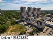 ЖК Олимп в городе Кирове - вид с высоты (2024 год). Редакционное фото, фотограф Владислав Самошкин / Фотобанк Лори