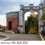 Marfino estate, gothic gate. Редакционное фото, фотограф Юлия Бабкина / Фотобанк Лори