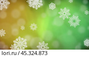Christmas snowflake background. Стоковое видео, видеограф Михаил Коханчиков / Фотобанк Лори