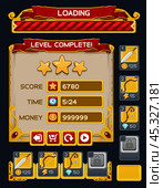 Medieval game GUI pack. Стоковая иллюстрация, иллюстратор Светлана Широкова / Фотобанк Лори