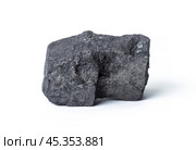 Natural wood charcoal Isolated on white. Стоковое фото, фотограф Сергей Толмачёв / Фотобанк Лори