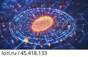 Glowing fingerprint representing identity, biometrics, and cybersecurity in digital world. Стоковое AI-видео, аниматор Юрий Поздников / Фотобанк Лори