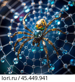 The Diamond Spider. Стоковое AI-изображение, AI-художник RamA / Фотобанк Лори