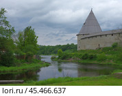 Устье реки Ладожка (Елена), село Старая Ладога, Волховский район, Ленинградская область (2019 год). Стоковое фото, фотограф Алексей Иванов / Фотобанк Лори