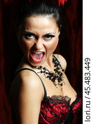 Sexy moulin rouge girl wearing hot lingerie. Стоковое фото, фотограф Андрей Аркуша / Фотобанк Лори