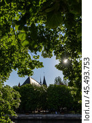 Kaliningrad, Kaliningrad Region Russia, July 13, 2023 Cathedral on the island of Kant summer view. Редакционное фото, фотограф Наталья Симакова / Фотобанк Лори